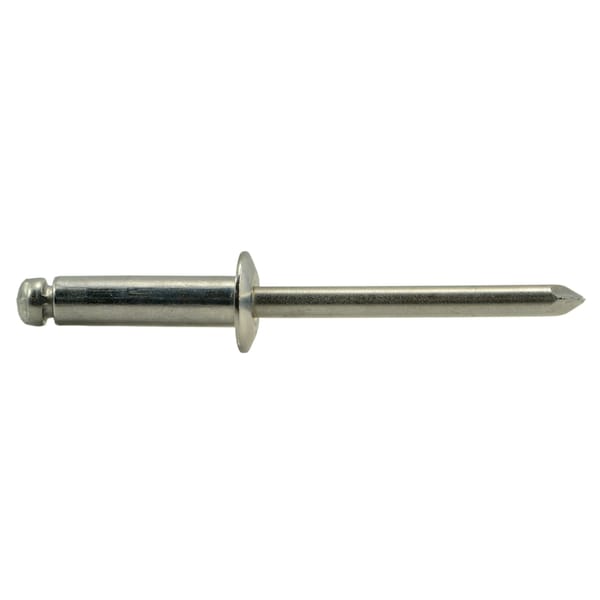 Midwest Fastener Blind Rivet, Dome Head, 3/16 in Dia., 1/2 in L, 18-8 Stainless Steel Body, 12 PK 36856 - main